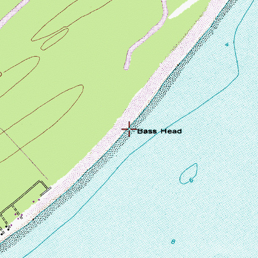 Topographic Map of Bass Head, SC