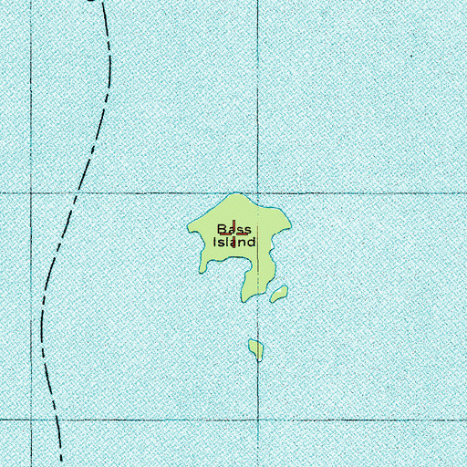 Topographic Map of Bass Island, SC
