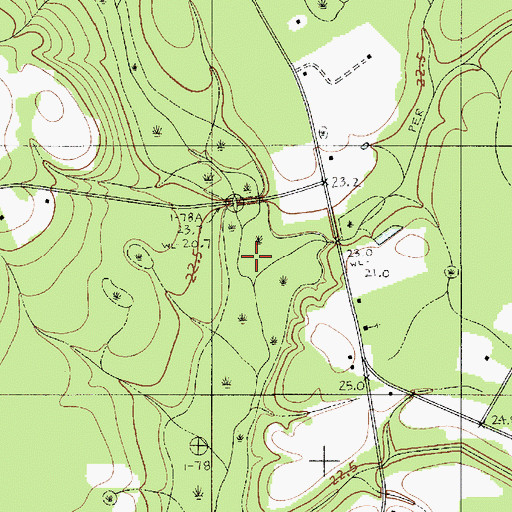 Topographic Map of Bear Branch, SC