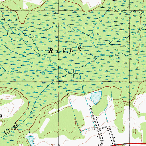 Topographic Map of Bear Creek, SC