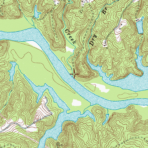 Topographic Map of Bear Creek, SC