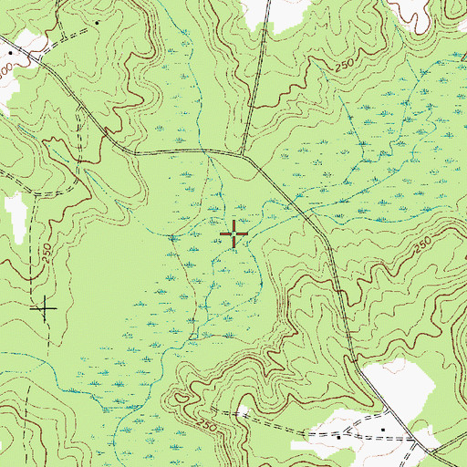 Topographic Map of Bear Creek, SC