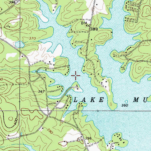 Topographic Map of Bear Creek, SC