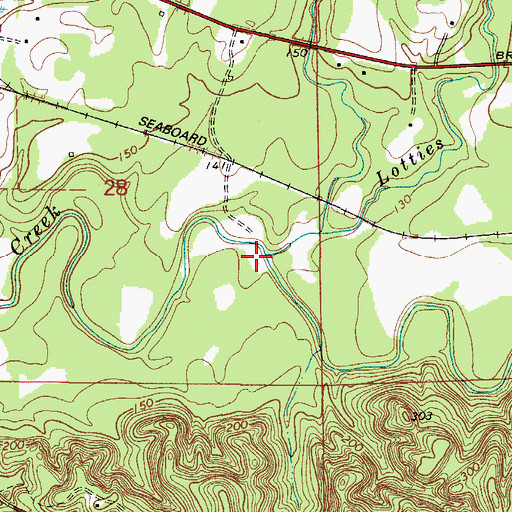 Topographic Map of Lotties Creek, AL