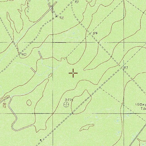 Topographic Map of Beaverdam Branch, SC