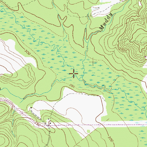 Topographic Map of Beaverdam Branch, SC