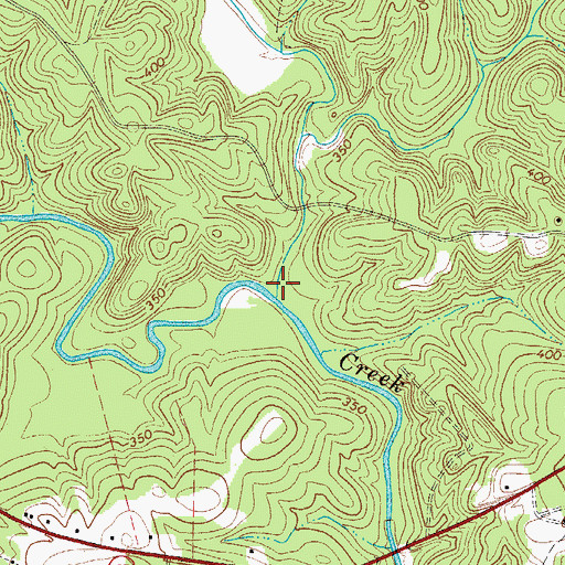 Topographic Map of Beaverdam Creek, SC