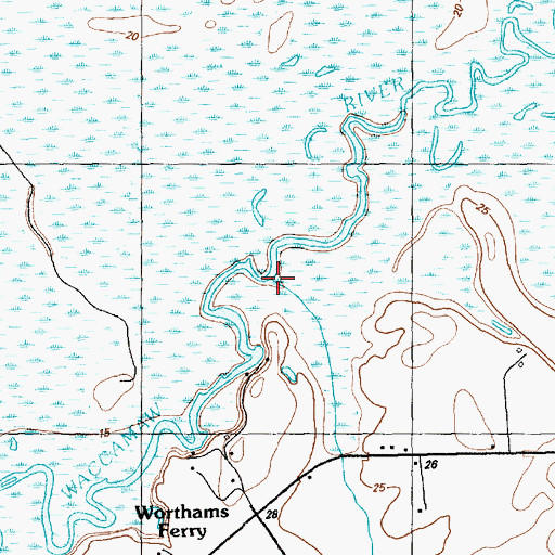 Topographic Map of Bellamy Branch, SC