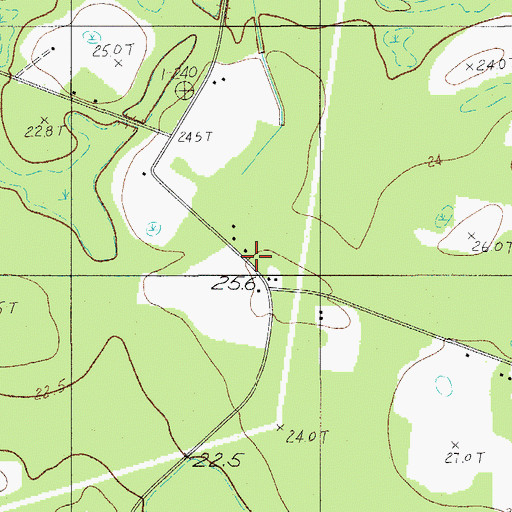 Topographic Map of Benton's Mill School, SC