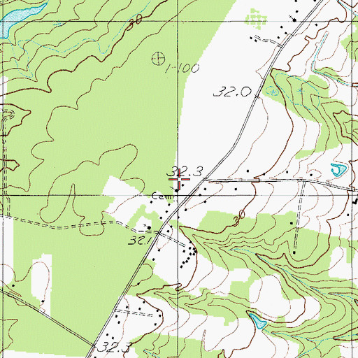 Topographic Map of Bethel Church, SC
