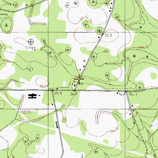Topographic Map of Bethel Church, SC