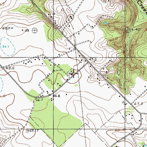 Topographic Map of Bethel Church, SC