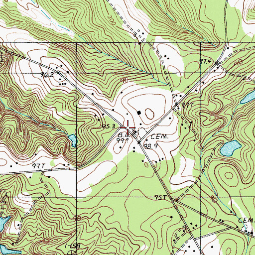 Topographic Map of Bethel Church, SC