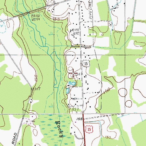 Topographic Map of Bethel Church, SC