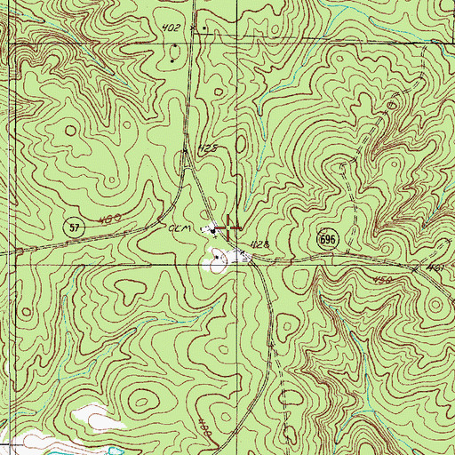 Topographic Map of Bethel Church, SC