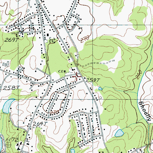 Topographic Map of Bethel Church, SC