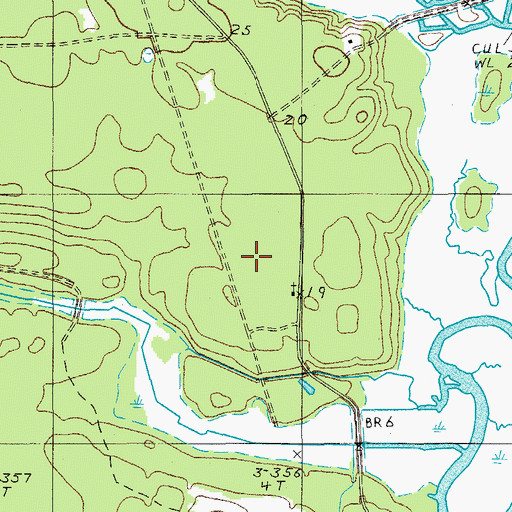 Topographic Map of Bethel School, SC