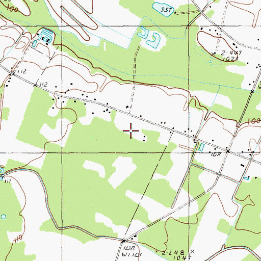Topographic Map of Bethel School, SC