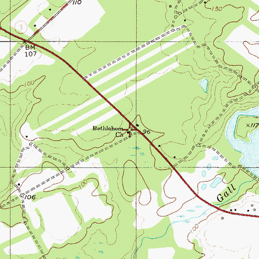 Topographic Map of Bethlehem Church, SC