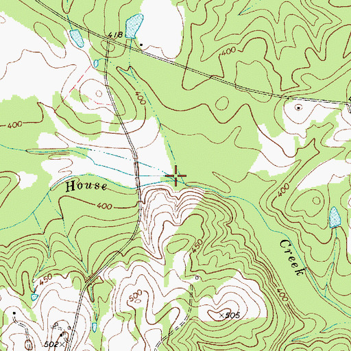 Topographic Map of Betties Branch, SC
