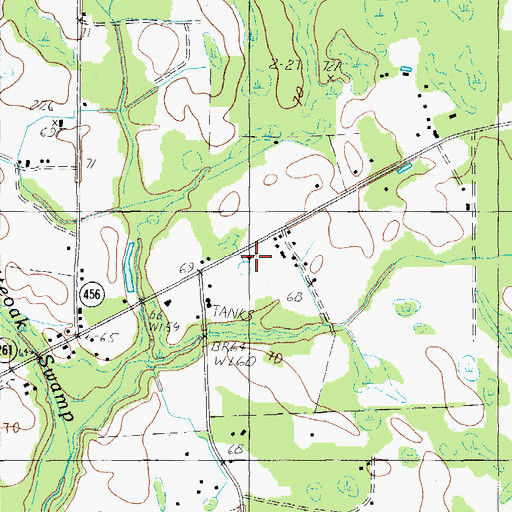 Topographic Map of Beulah Church, SC