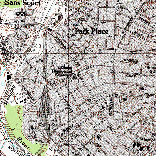 Topographic Map of Bible College, SC
