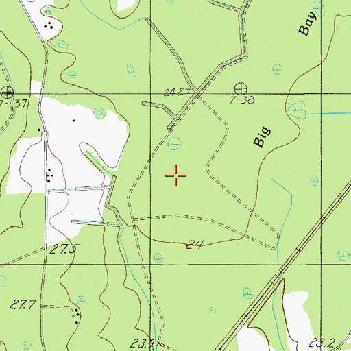 Topographic Map of Big Bay, SC