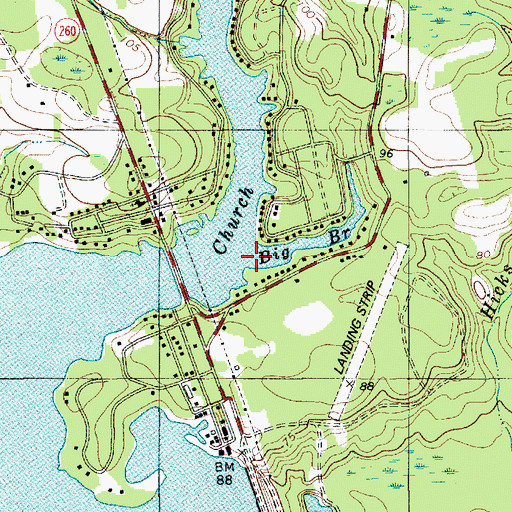 Topographic Map of Big Branch, SC