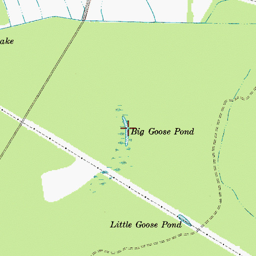 Topographic Map of Big Goose Pond, SC