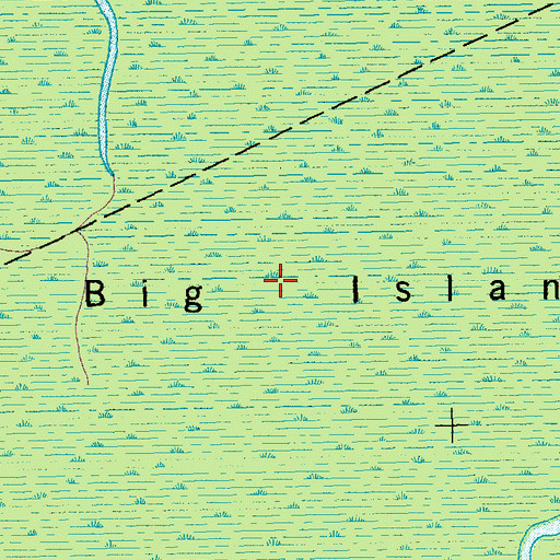 Topographic Map of Big Island, SC