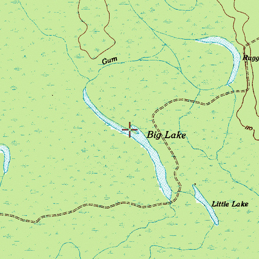 Topographic Map of Big Lake, SC