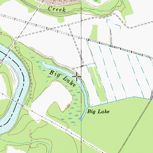 Topographic Map of Big Lake, SC