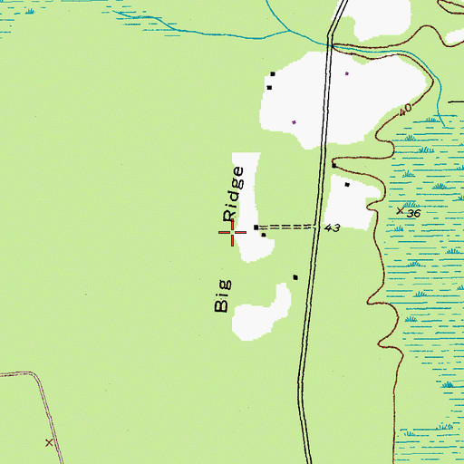Topographic Map of Big Ridge, SC