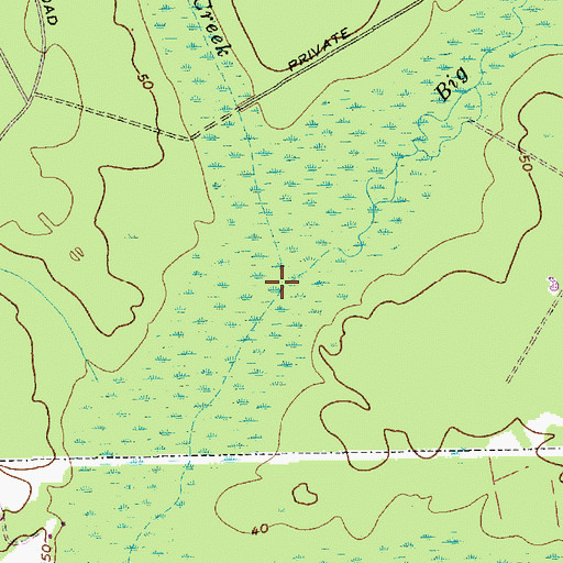 Topographic Map of Big Run, SC