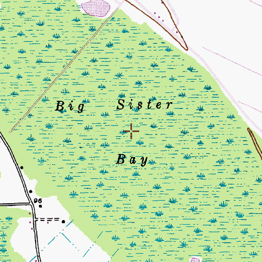 Topographic Map of Big Sister Bay, SC