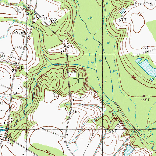 Topographic Map of Big Swamp School, SC