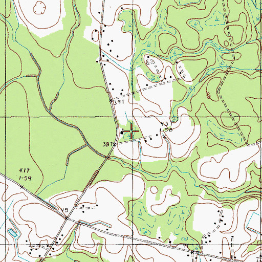 Topographic Map of Birch Creek School, SC