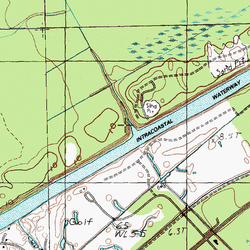 Topographic Map of Black Creek, SC