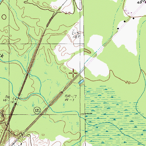 Topographic Map of Blake Church, SC