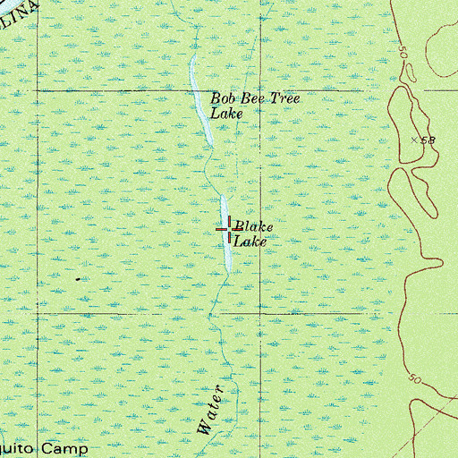 Topographic Map of Blake Lake, SC