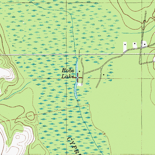 Topographic Map of Bobs Lake, SC