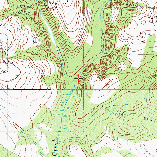 Topographic Map of Bolen Mill Creek, SC