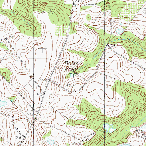 Topographic Map of Bolen Pond, SC