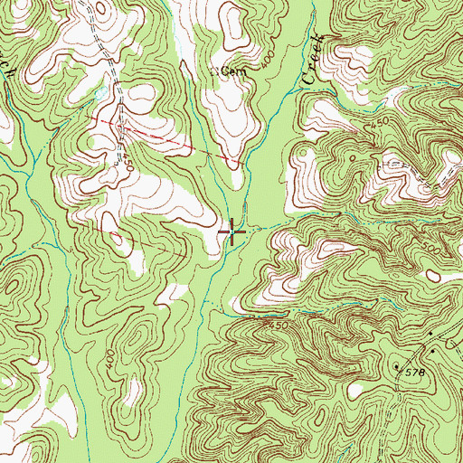 Topographic Map of Bond Branch, SC