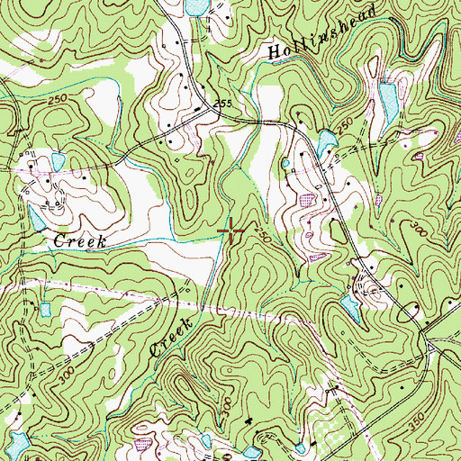 Topographic Map of Bookman Creek, SC