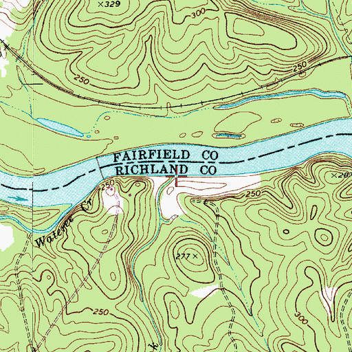 Topographic Map of Boone Creek, SC