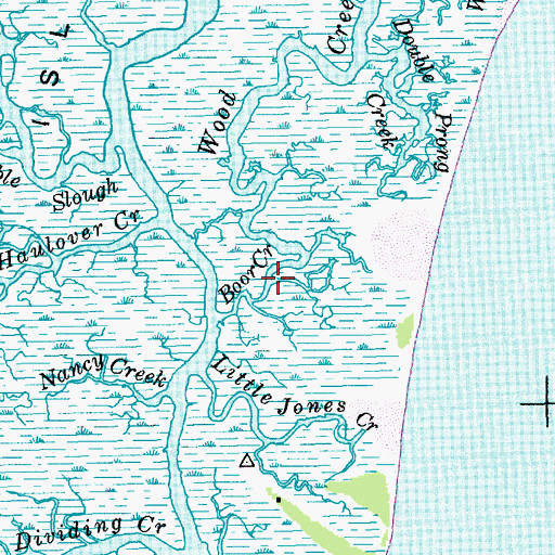 Topographic Map of Boor Creek, SC