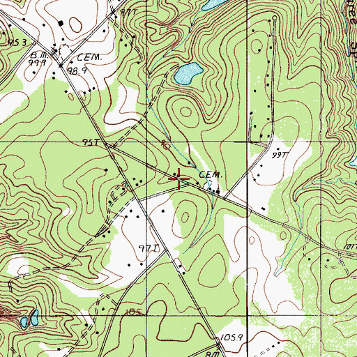 Topographic Map of Briar Head School, SC