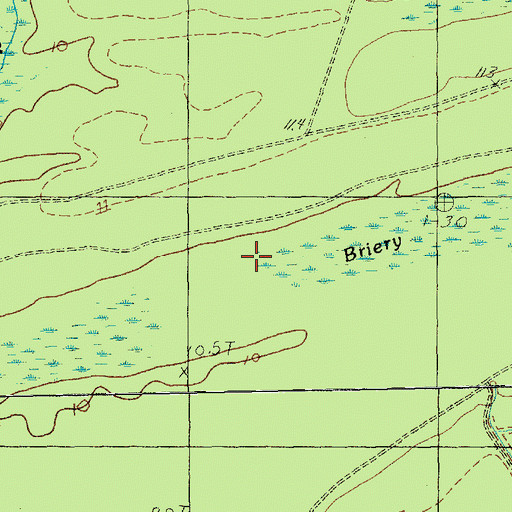 Topographic Map of Briery Bay, SC