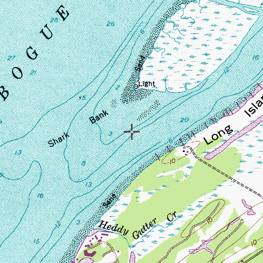 Topographic Map of Broad Creek, SC